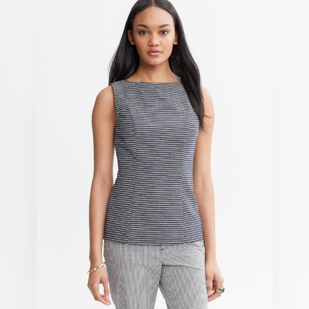 Banana Republic Madmen Textured Sleeveless Top Size 14